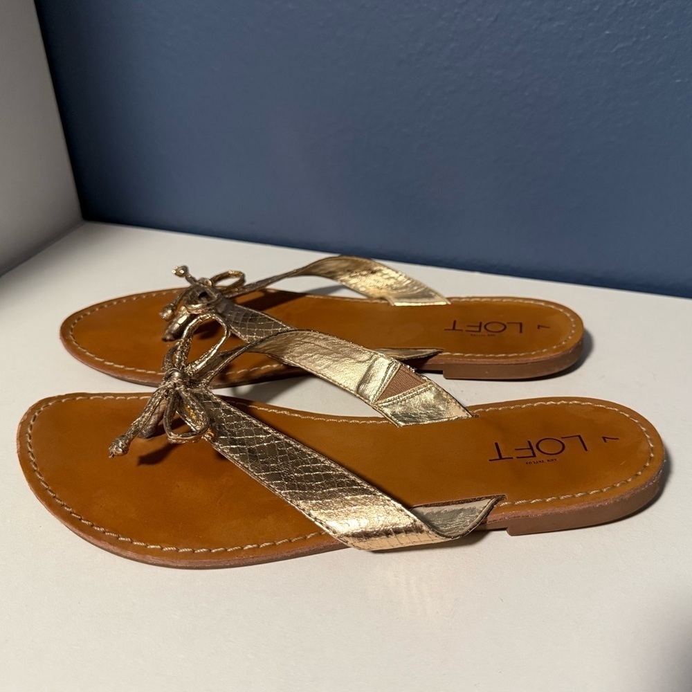 LOFT Women's Sandals With Bow Size 7